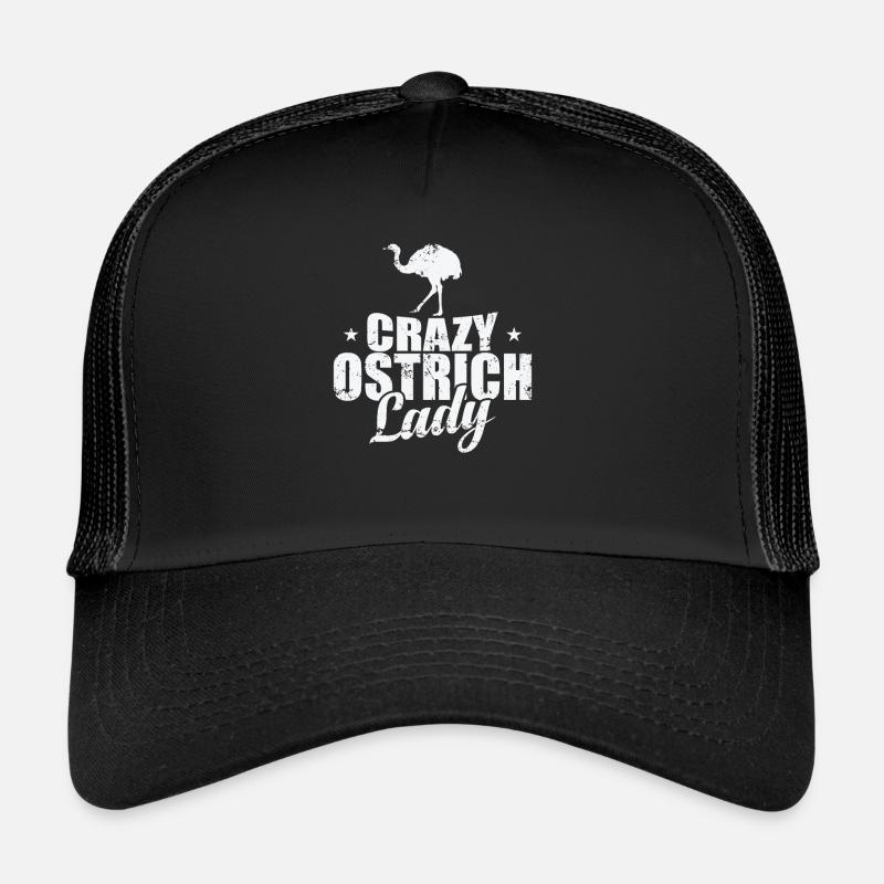 Crazy Ostrich Lady Bird Ostrich Trucker Cap