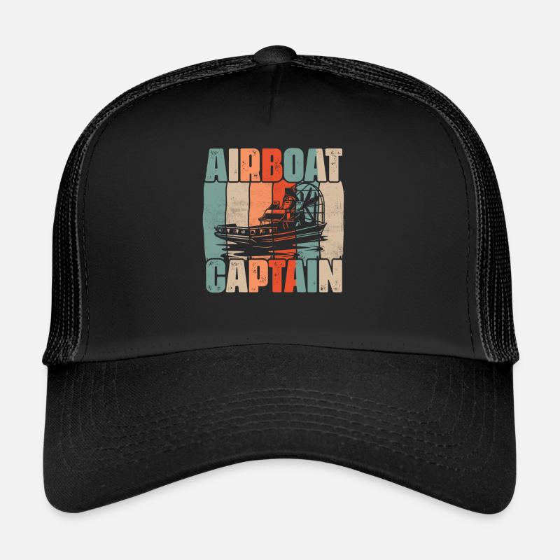 Hydroplan Hydroplan hydrographique d’hydrobateau d’hydrographe d’hydroglisseur d’hydrographe d’hydrographe - Casquette trucker  - noir/noir