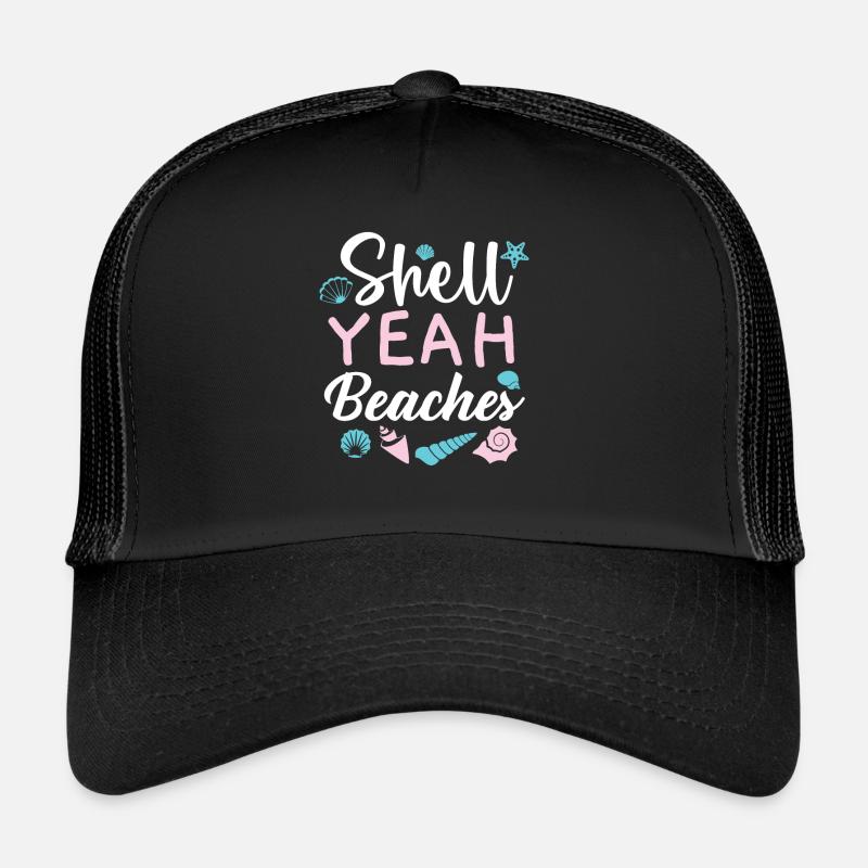 Shell Yeah Beaches Muschelsammlung Beachcombing Trucker Cap