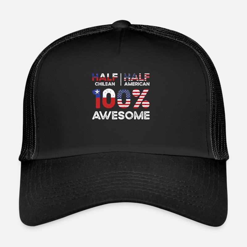 Semi-Chilien Chili États-Unis Casquette trucker 