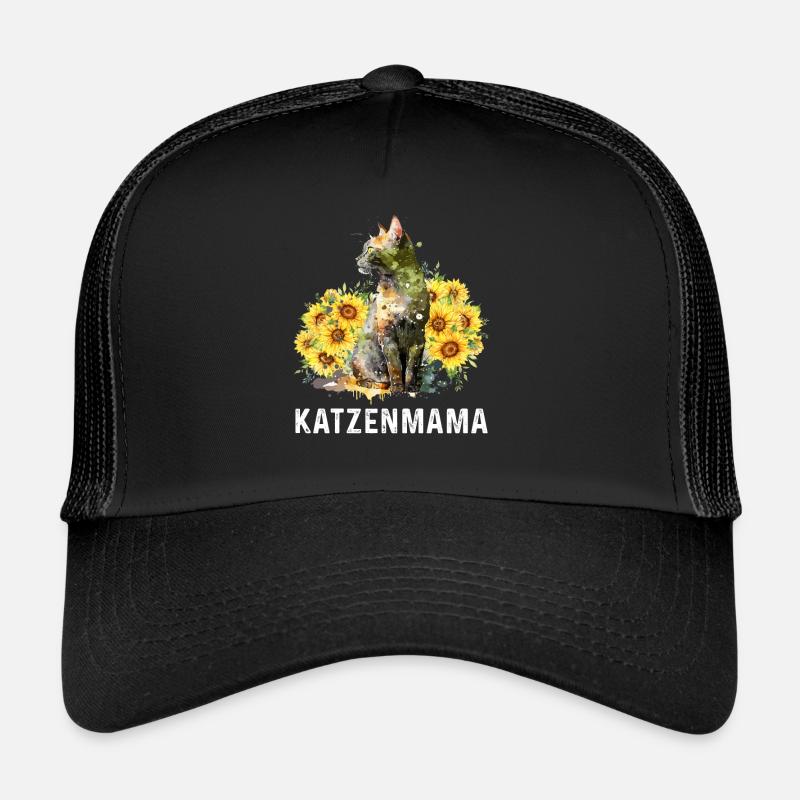 Chat Maman Fleurs Chats Amants Fans de chat Casquette trucker 