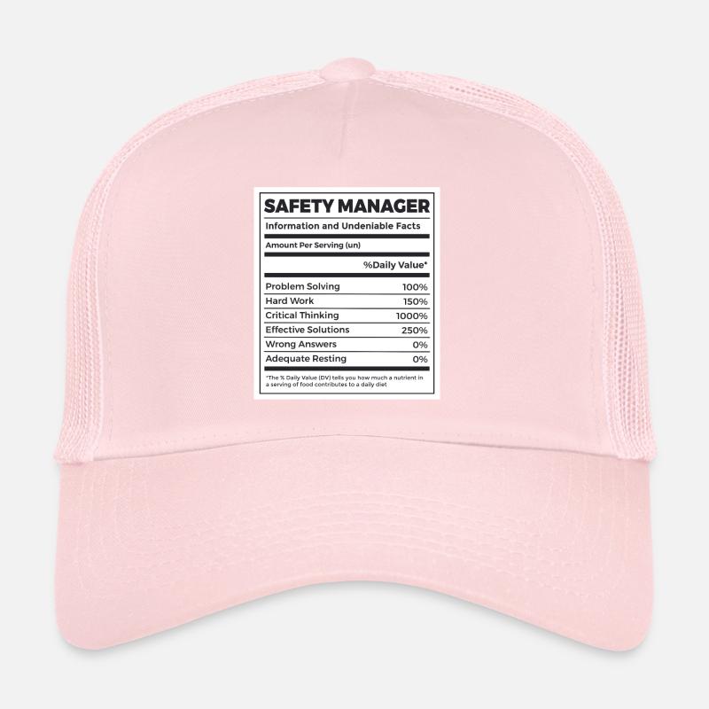 Responsable de la sécurité sanitaire au travail Casquette trucker 