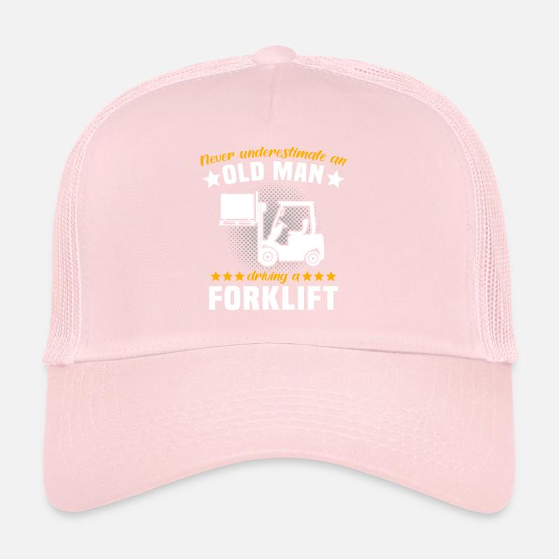 Staplerfahrer Mann Stapler Unterschätze Trucker Cap