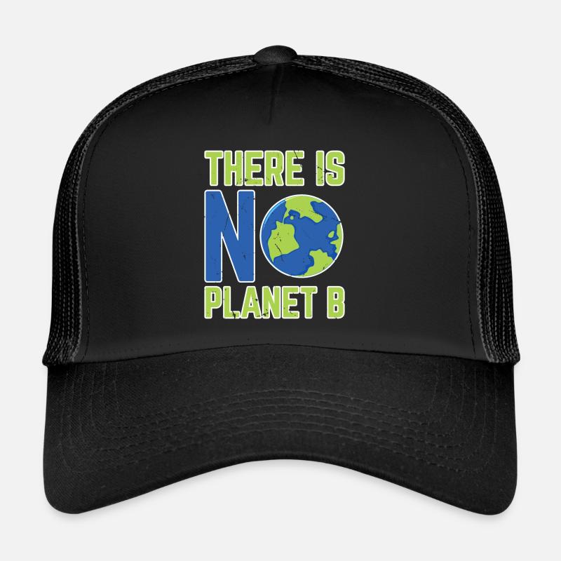 Il n’y a pas de planète B - Casquette trucker - noir/noir
