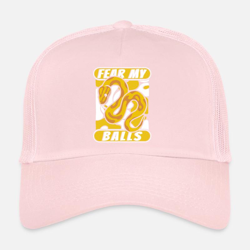 Fear My Balls Python Snake Banana Ball Python Casquette trucker 
