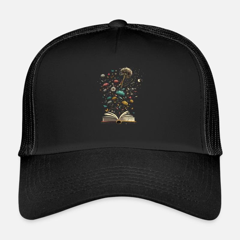 Löwenzahn Bücher Cool Blumen Bibliothekar Lesespaß Trucker Cap