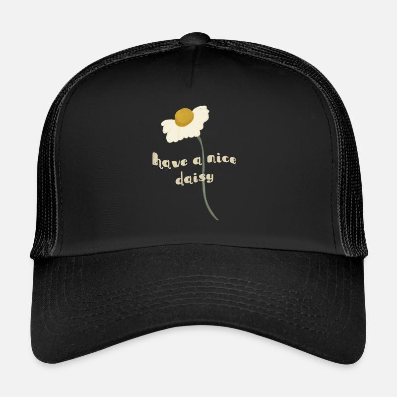 Have a nice Daisy - White Daisy Flower Trucker Cap