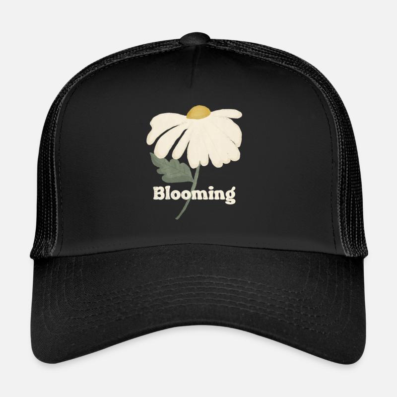Blooming - Weißes Gänseblümchen Blume Trucker Cap