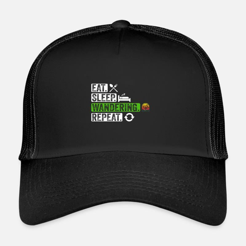 Manger Dormir Errance Répéter Casquette trucker 