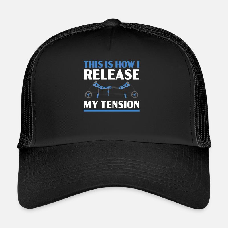 C’est ainsi que je libère mon tir à l’arc Tension Archer - Casquette trucker  - noir/noir
