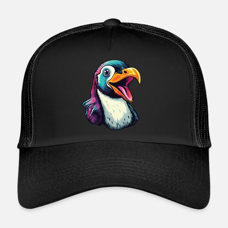 Cool talking penguin Trucker Cap