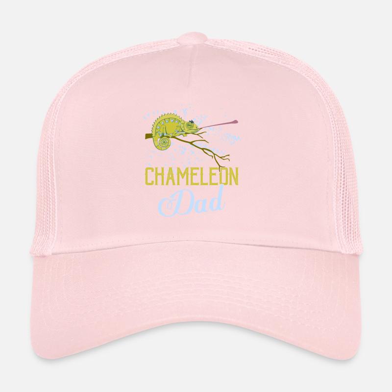 Chameleon Dad Lizard Lover Reptile Trucker Cap