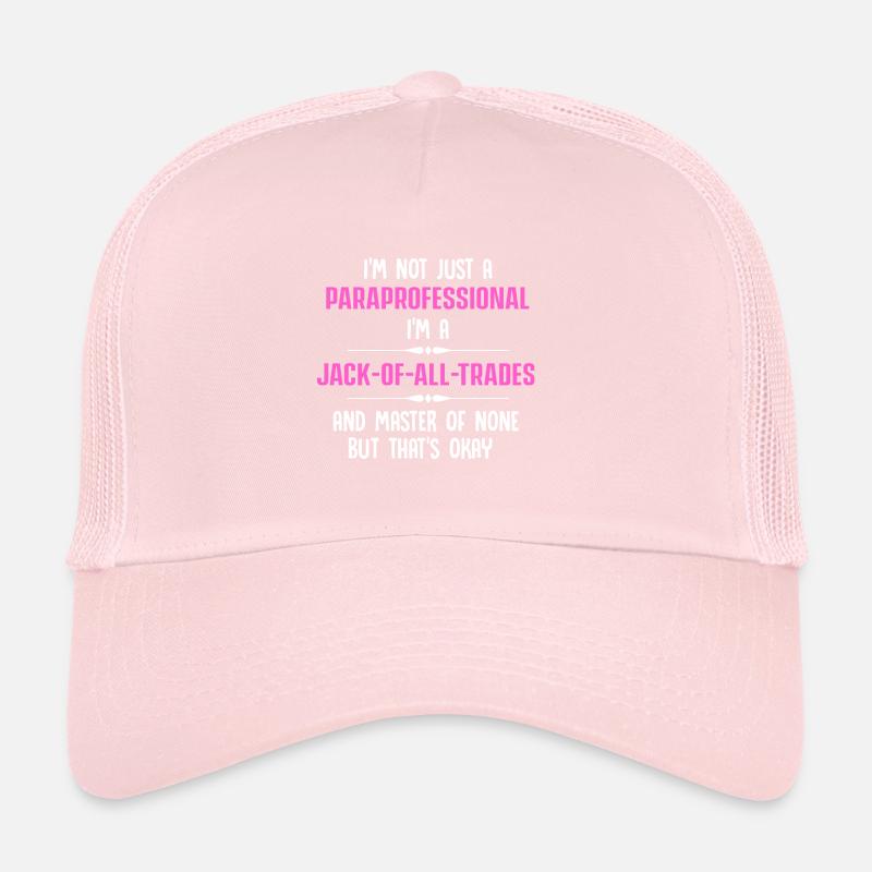Paraprofessional Teacher Para Educator Trucker Cap