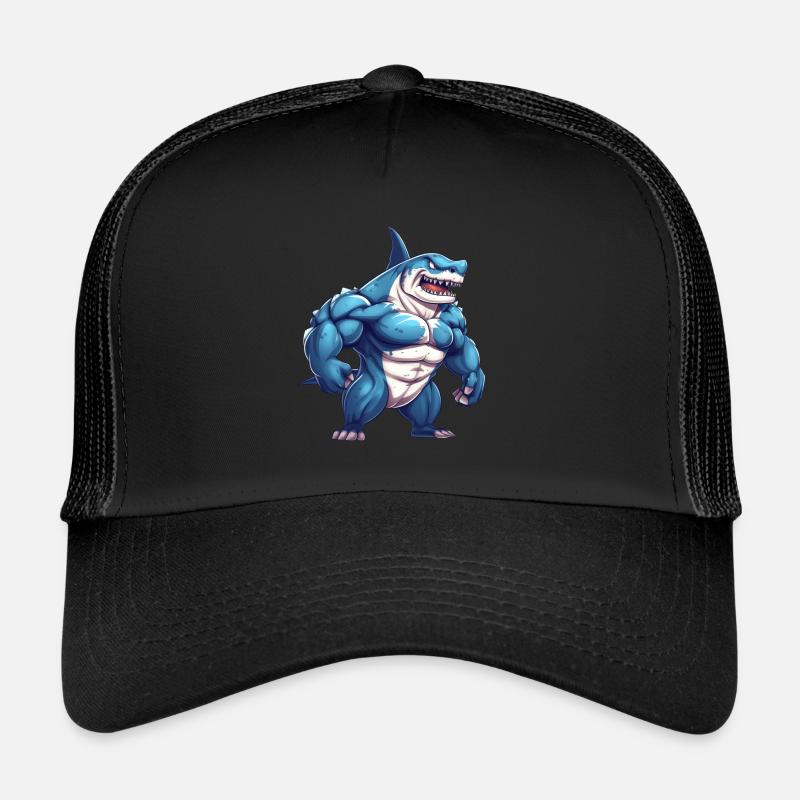 Bodybuilder Shark Casquette trucker 