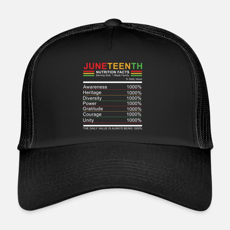 Célébrez Juneteenth Black History Facts Casquette trucker 