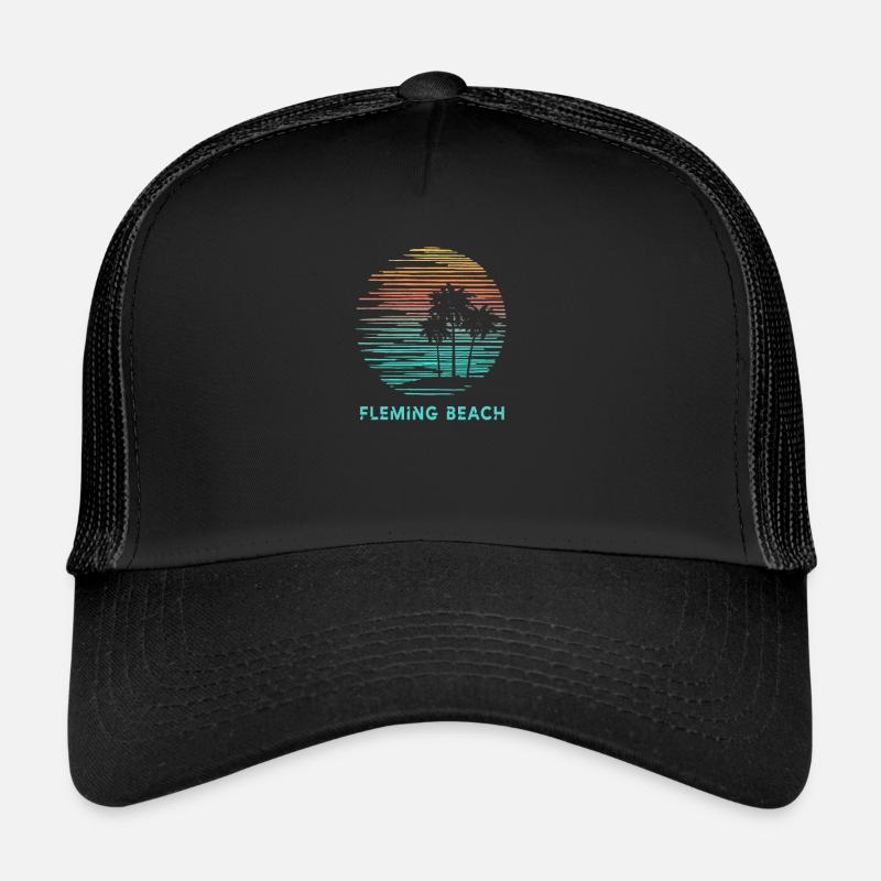 Fleming Beach Maui Hawaii Cool Souvenir Vacation Trucker Cap