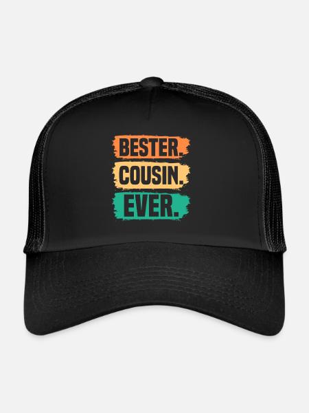 Cousin - Trucker Cap - Schwarz/Schwarz