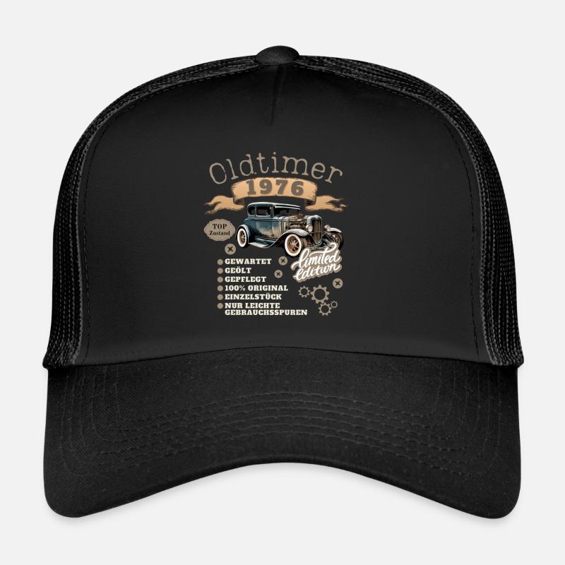 Oldtimer Motiv 1976 Jahrgang Geburtstag Geschenk Trucker Cap