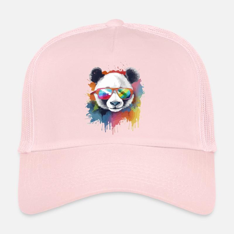 Ikko the bespectacled panda Trucker Cap