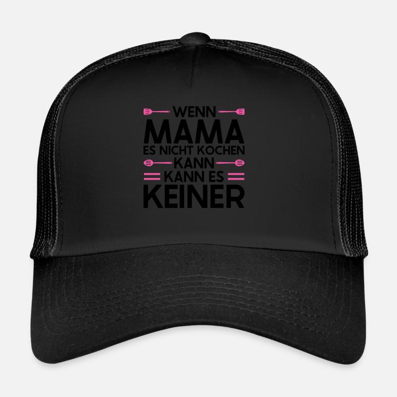 Mutter Mama Tochter Geschenk - Trucker Cap - Schwarz/Schwarz