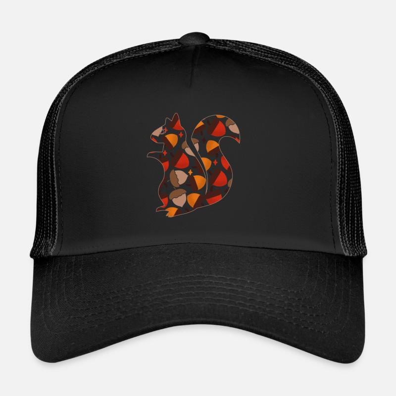 Écureuil Type de motif Couleur Fond Écrou Casquette trucker 