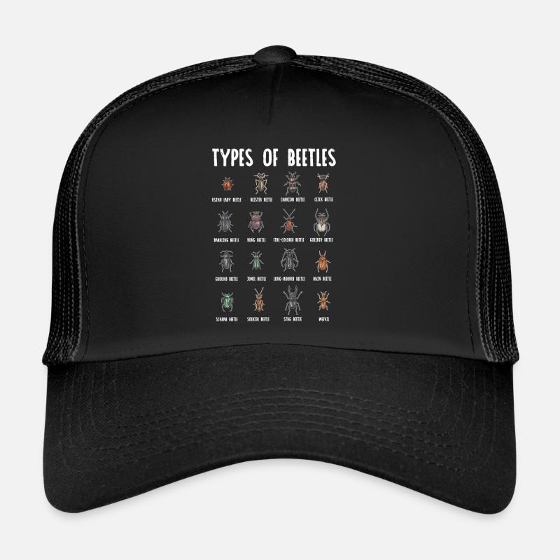 Insect collectors, insects, beetle lovers, entomologists - Trucker Cap - black/black