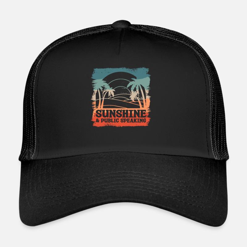 Conférencier Sunshine & Public Speaking Casquette trucker 