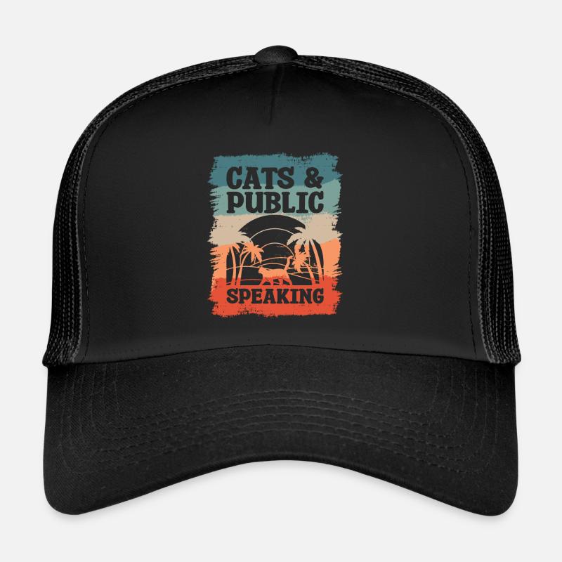 Katzen & Öffentliches Reden Redner Trucker Cap