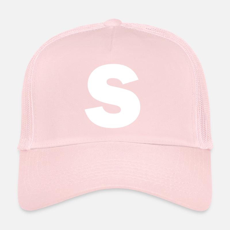 Buchstabe S Großbuchstaben Alphabet Monogramm Initiale Trucker Cap