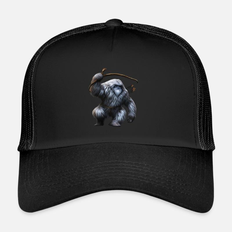 Yeti mit Pfeil und Bogen Trucker Cap