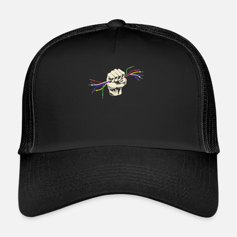 Sound Engineer Audio Cable Hand Audio Specialist Trucker Cap