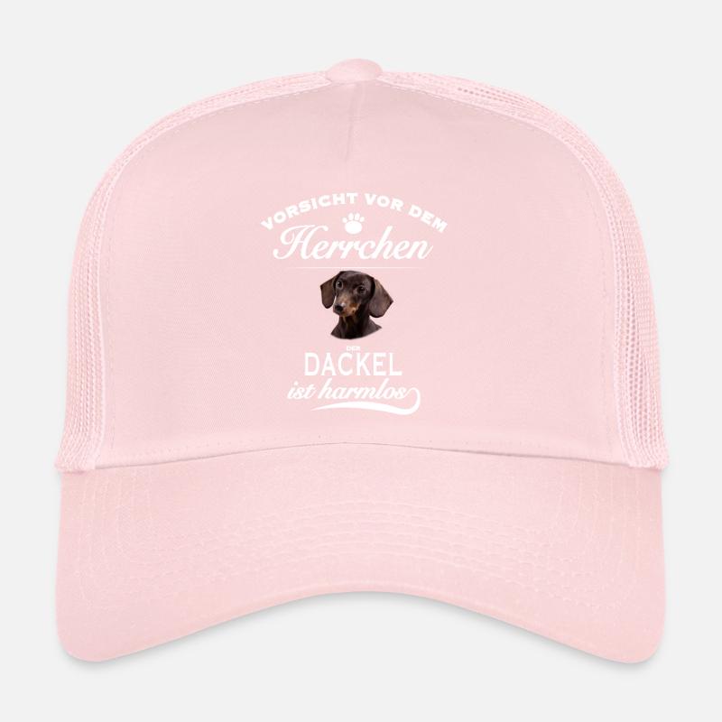 Vorsicht vor dem Herrchen, Hund harmlos - Dackel Trucker Cap