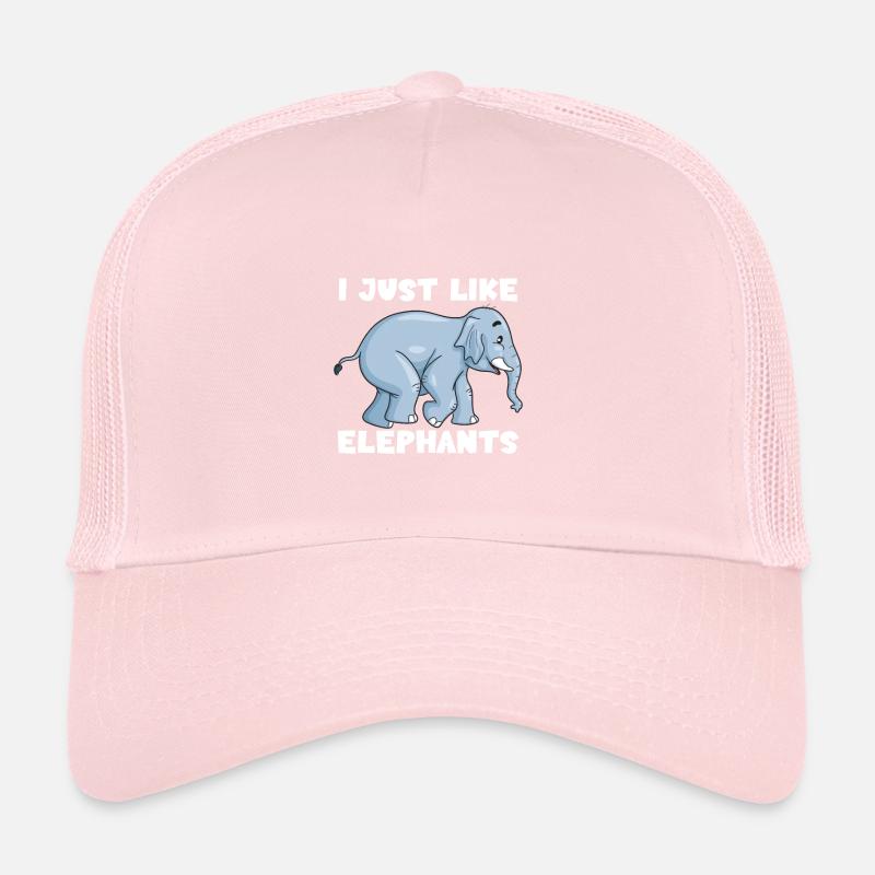 J’aime juste les éléphants Casquette trucker 