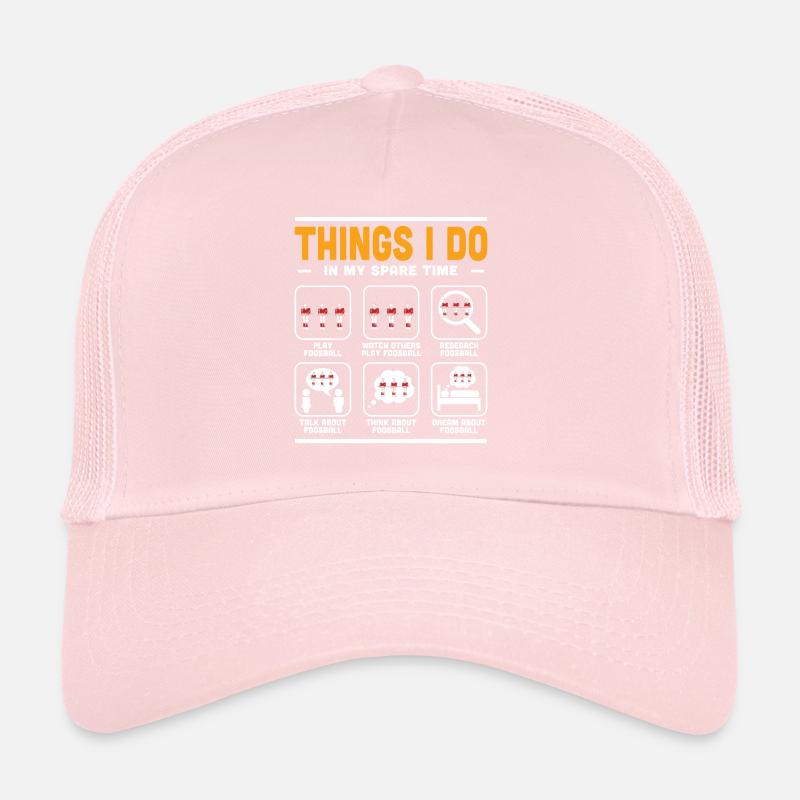 Things I Do In My Spare Time Foosball Table Soccer Trucker Cap