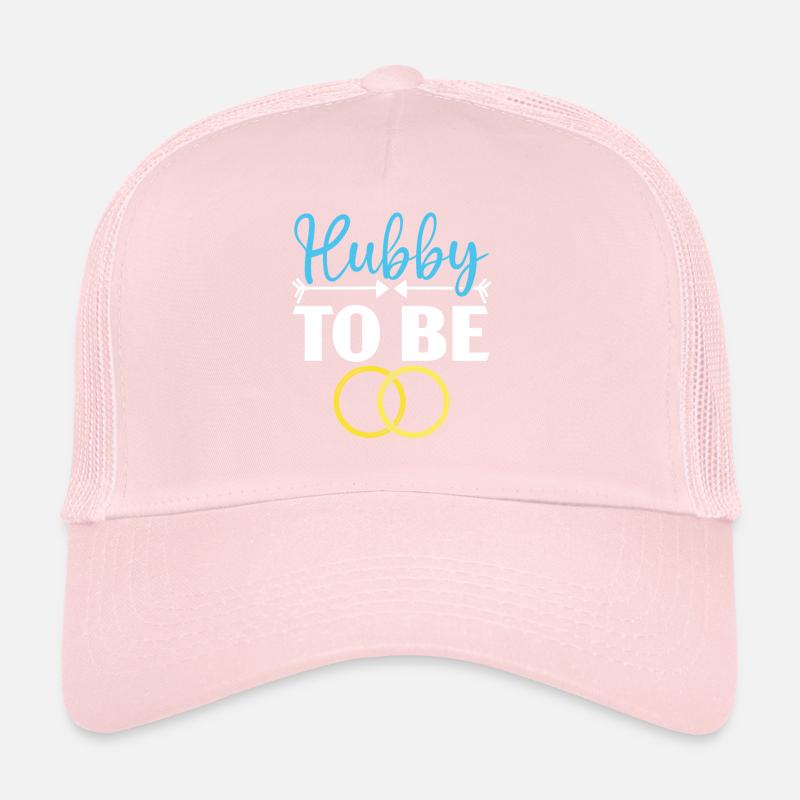 Bride And Groom Wedding Day Marriage Just Married Trucker Cap