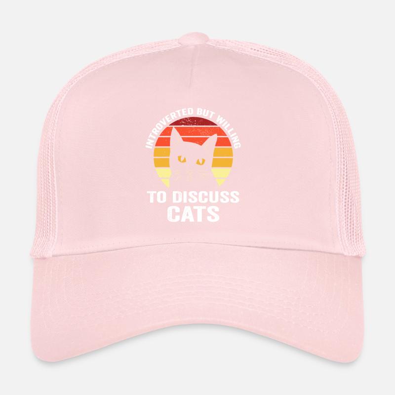 Introverti mais prêt à discuter des chats Casquette trucker 