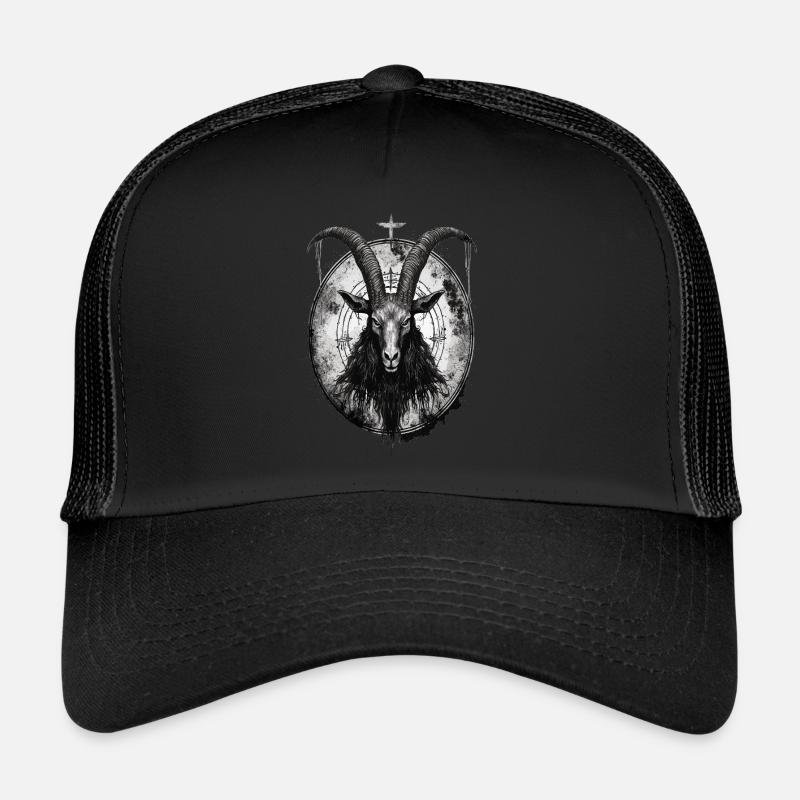 Gothic Baphomet Witches Witchcraft Ritual Dark Trucker Cap
