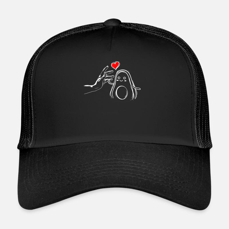 Vegan Love Avocado High Five Trucker Cap