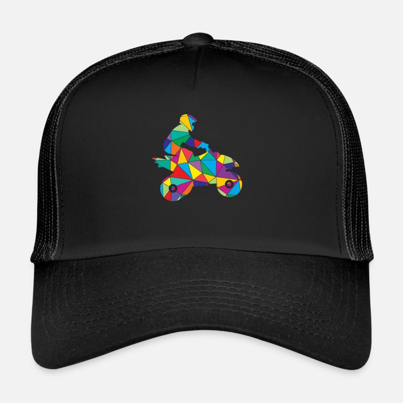 Low Poly All Terrain Polygon Quad Riding Trucker Cap