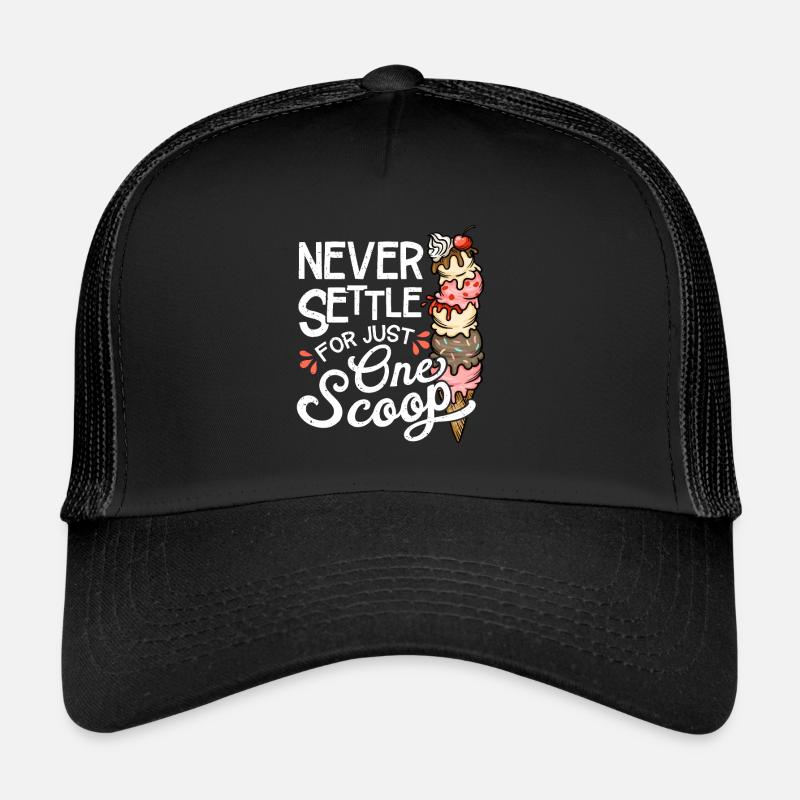 Drôle de crème glacée, amateur de crème glacée Casquette trucker 
