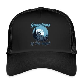 Guardians of the night - Trucker Cap - black/black - Front