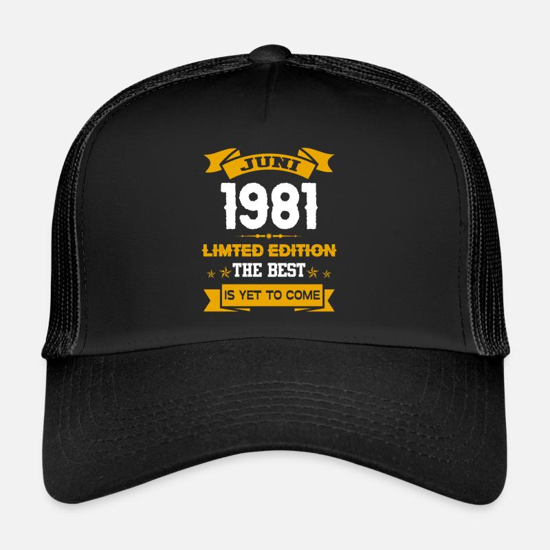Juni 1981 Geburtstagsgeschenk Trucker Cap