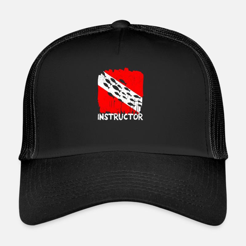 Instructeur Plongeur Deep Diving Divemaster Étudiant Casquette trucker 