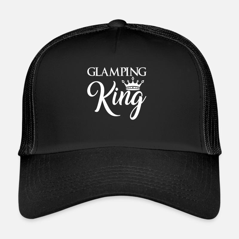 Glamping King Partnerlook Shirt Gift Camping Trucker Cap