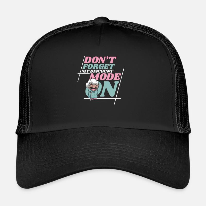 Pension de retraité N’oubliez pas ma réduction Casquette trucker 