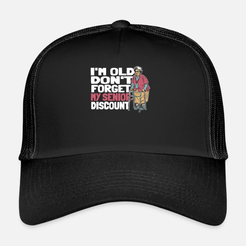 Rentner Rente Witzig Dont Forget My Discount Trucker Cap