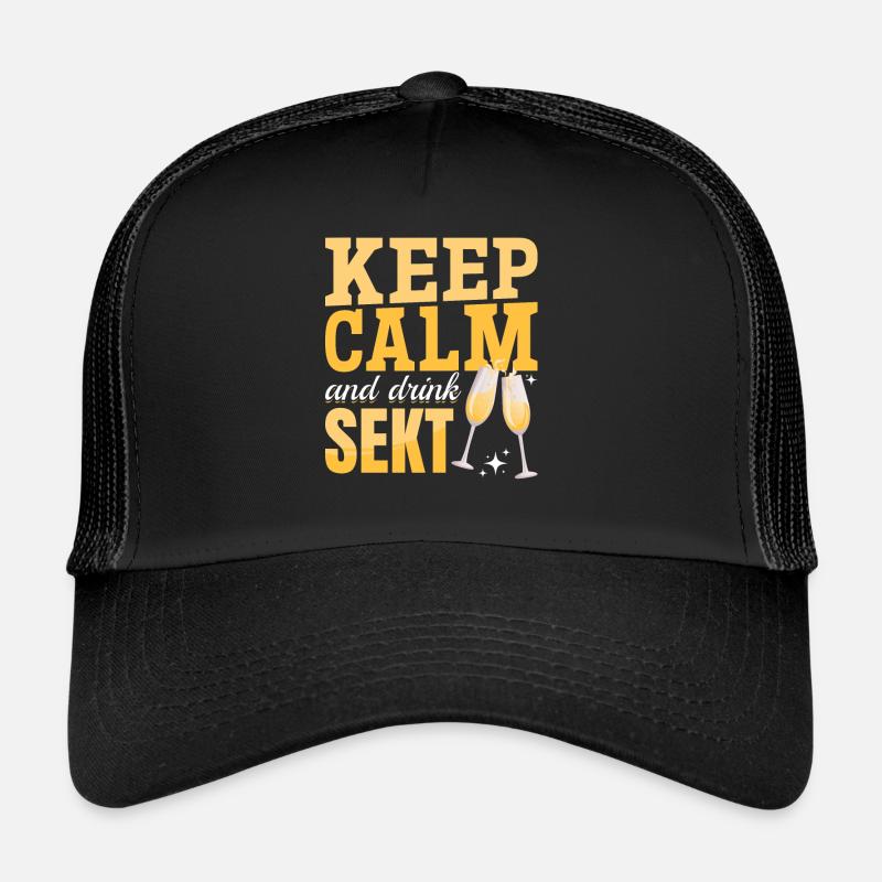 KEEP CALM and drink Sekt - Mädelsabend Pegel Trucker Cap