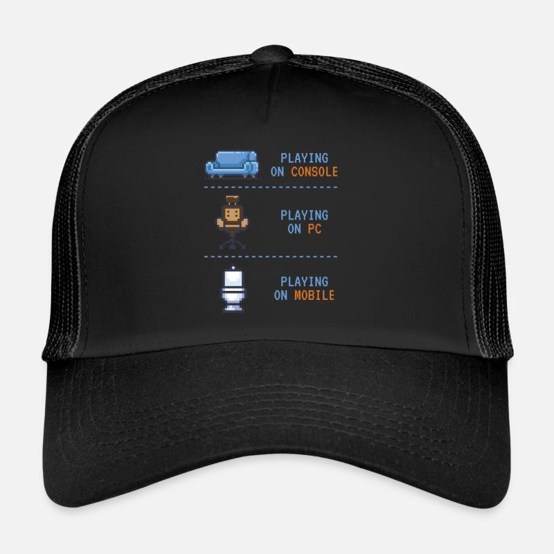 Playing On Gaming Games Trucker Cap