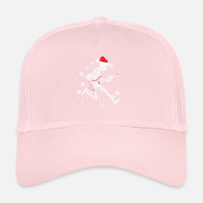 Chat de guitare squelette Casquette trucker 