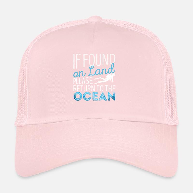 Wenn Sie an Land gefunden werden, kehren Sie bitte Trucker Cap